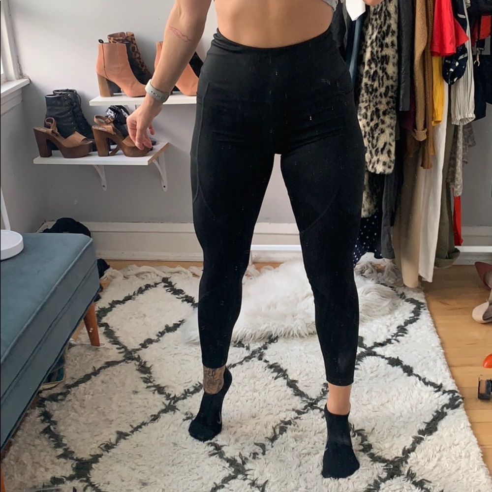 Sleek black leggings
